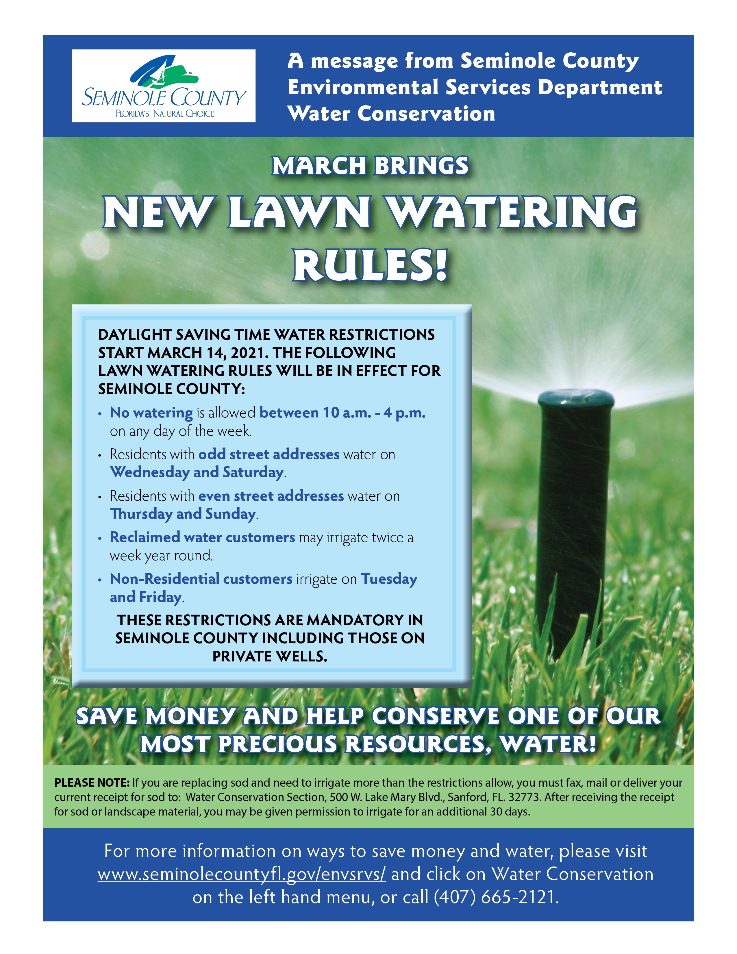 Watering Restrictions | Seminole County