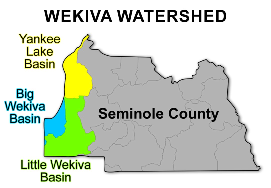 Wekiva Basin Study Map