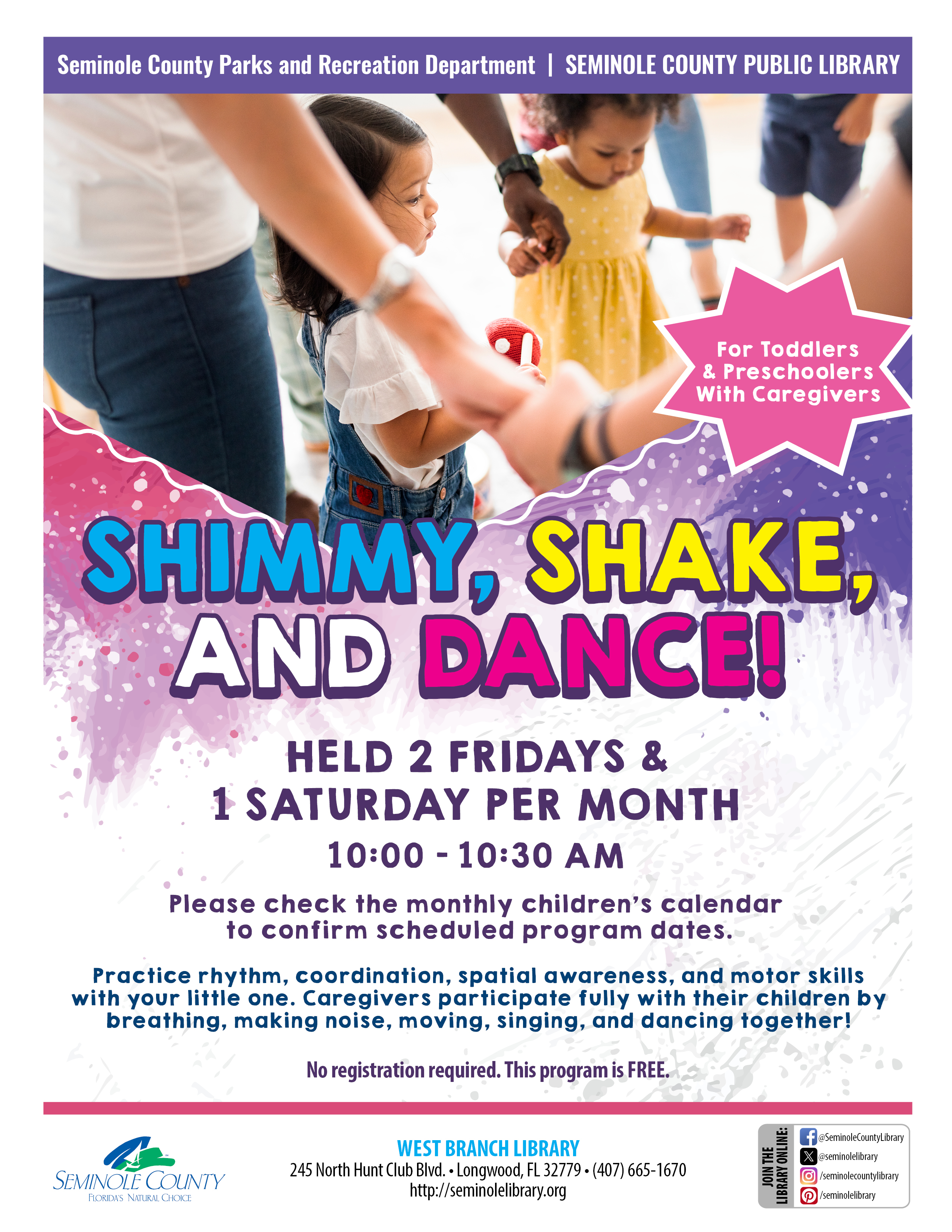 Shimmy, Shake, and Dance at the West Branch Library