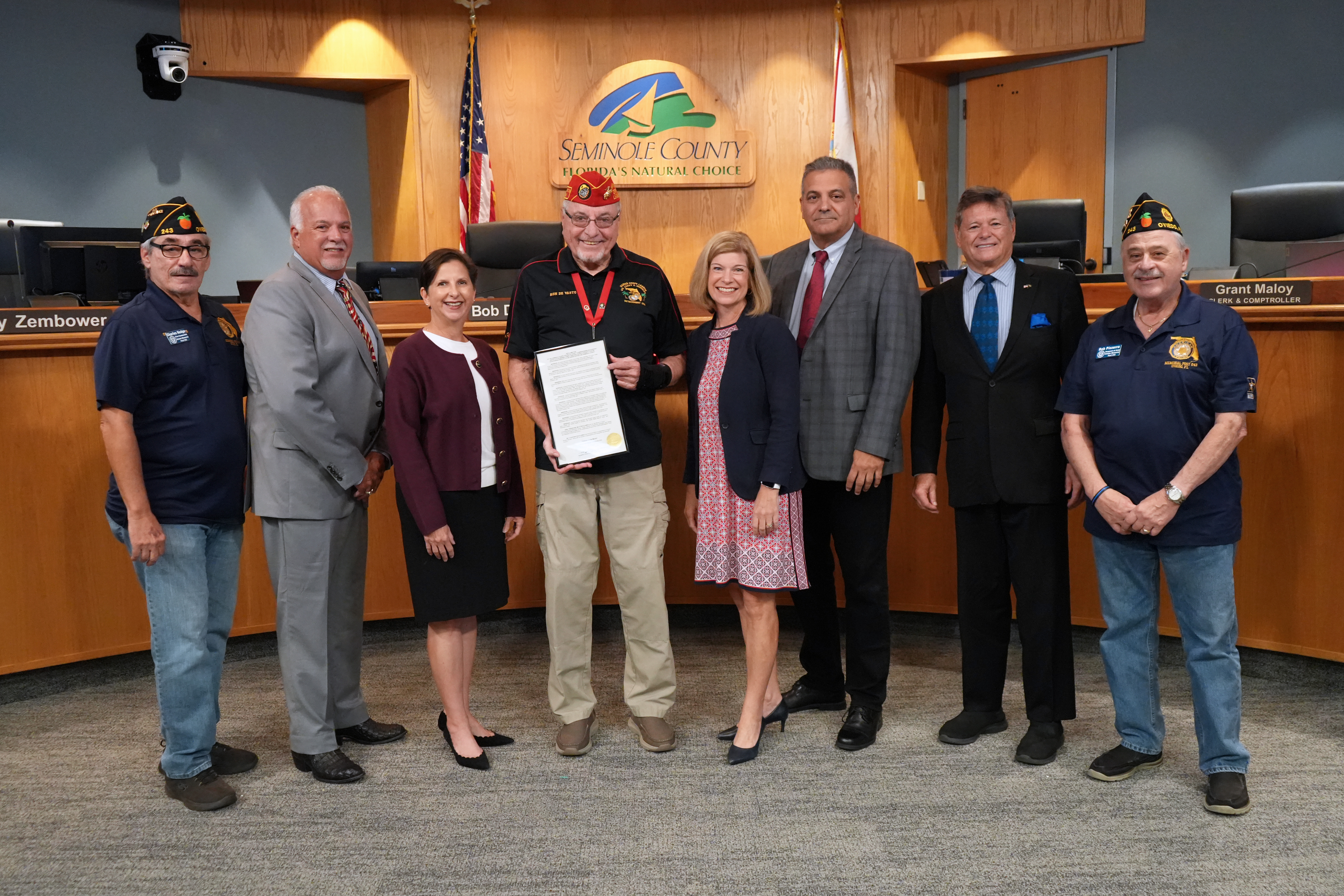 Proclamation proclaiming Corporal Ronald DeVasto, United States Marine Corp, as Seminole County's November Veteran of the Month. (Corporal Ronald DeVasto, United States Marine Corp) 