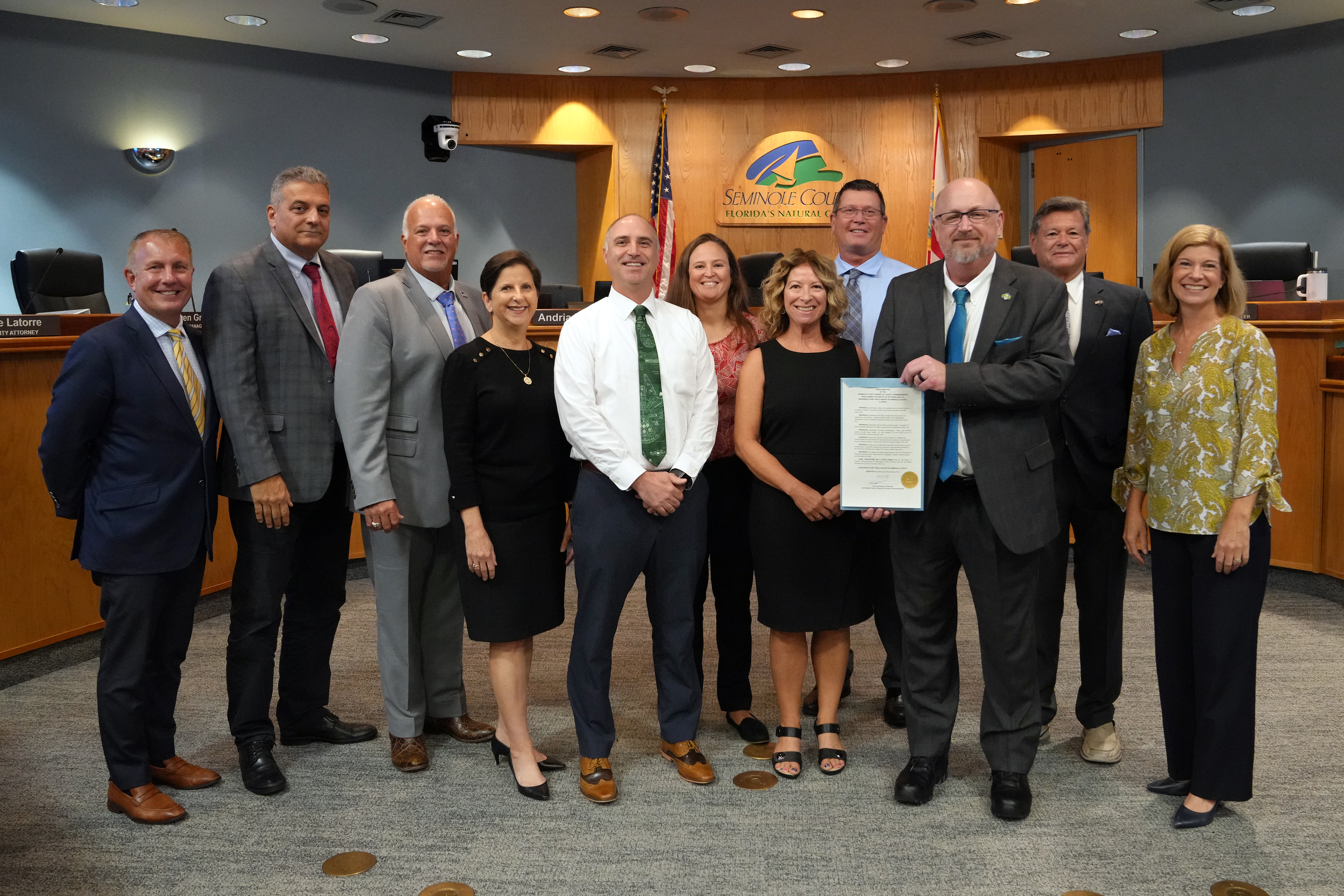 Proclaiming October as Greenways and Trails Month in Seminole County Gallery Image