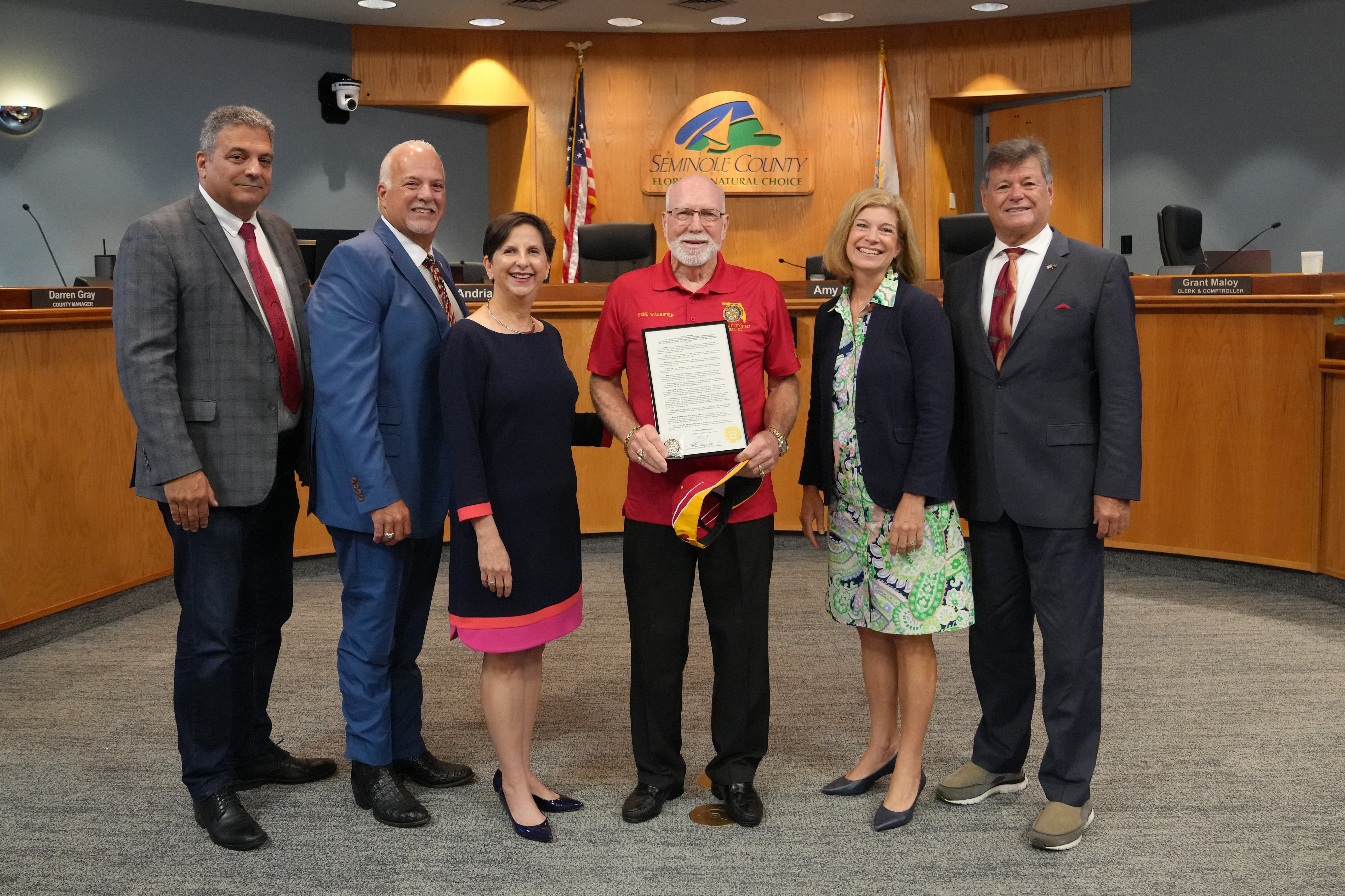 Proclamation - Proclaiming Sergeant Milton Washburn, Jr.,  United States Marine Corps as Seminole County's June  Veteran of the Month. (Sergeant Milton Washburn, Jr.,  United States Marine Corps)