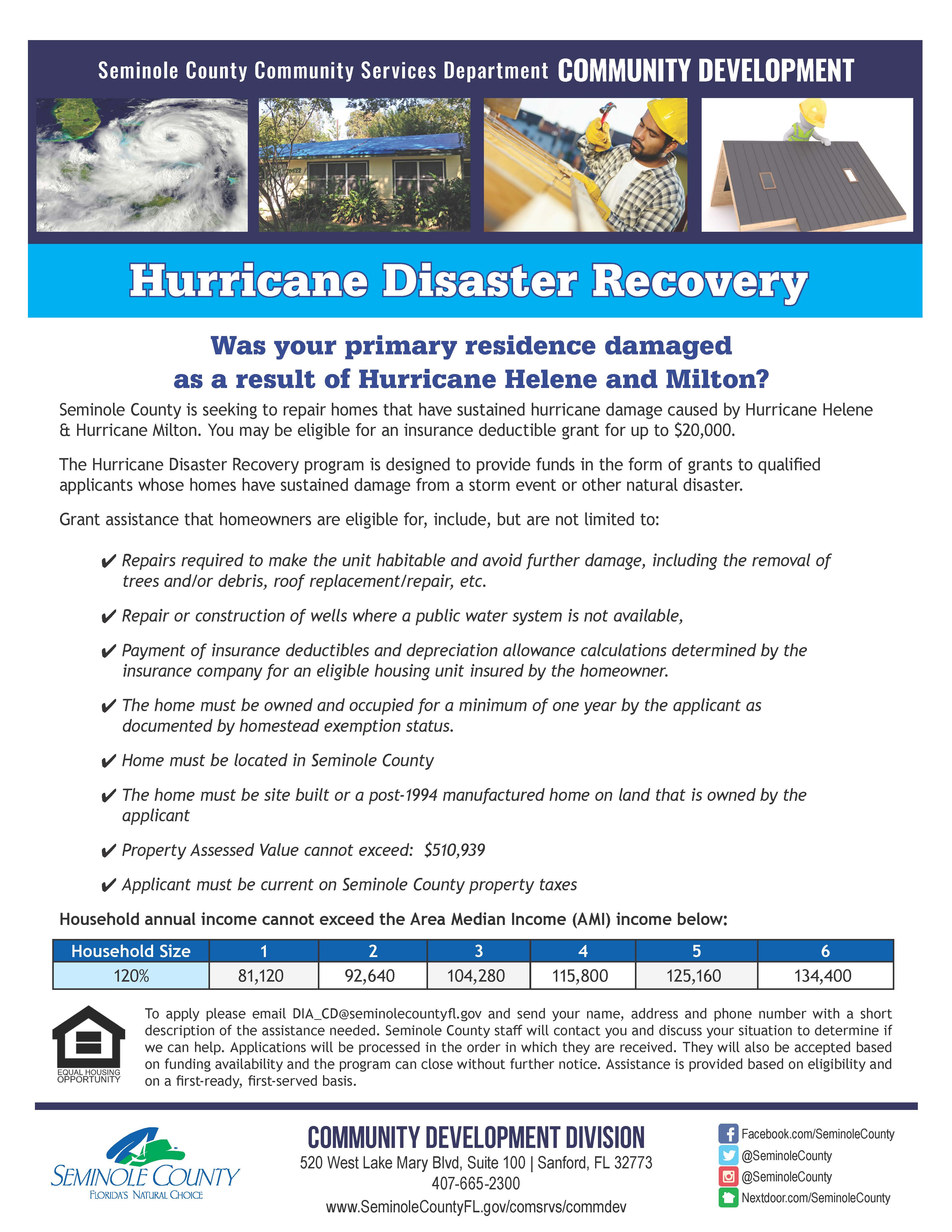 disaster recovery flyer 2024